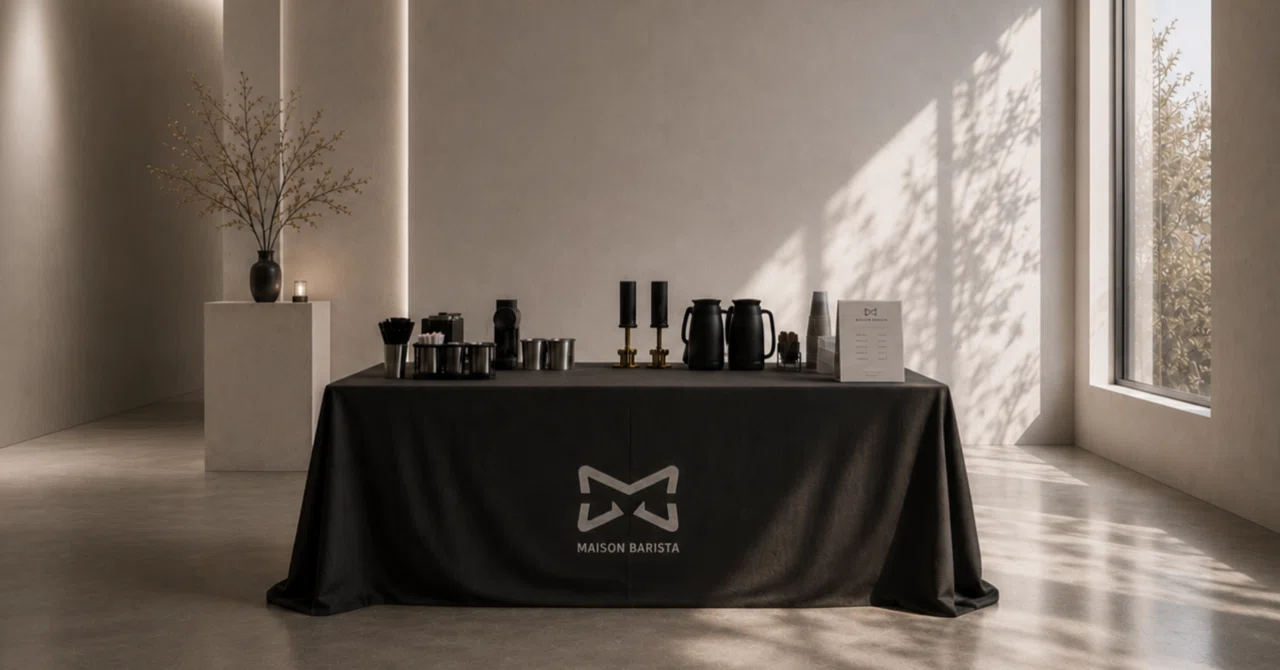 MAISON BARISTAのケータリングコーヒーの提供ブース